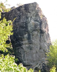 Can you see the face in this rock?